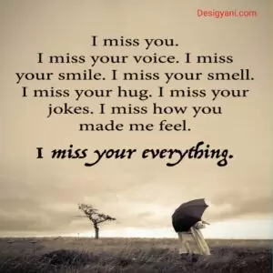 I Miss You Cute Romantic Quotes/Messages And Hd Images For Him And Her Desigyani