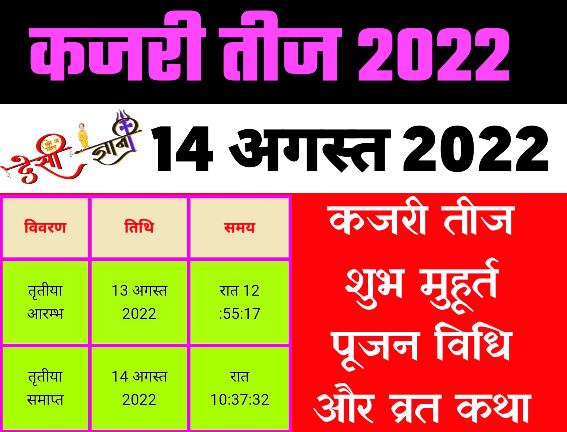 कजरी तीज Kajri Teej 2022 कब हैं जाने शुभ मुहूर्त और पूजन विधि और व्रत कथा Mera Bharat Mahaan 9789